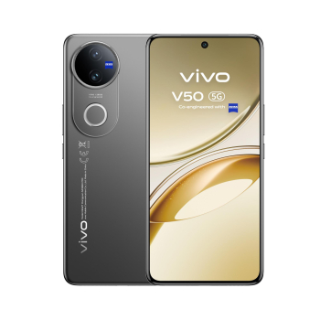 Móvil – vivo V50, Satin Black, 512 GB, 12 GB RAM, 6.77″ AMOLED, Snapdragon® 7 Gen3 2.63GHz*1, 6000 mAh