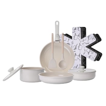 Batería de Cocina de 12 piezas CARREFOUR HOME - Beige
