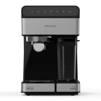 Cafetera Expresso Manual Cecotec Power Instant-Ccino 20 Touch Serie Nera, 1350 W, 20 Bares, 1,4 L - Negro
