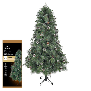 arbol navidad con pinas y puntas 180 cm