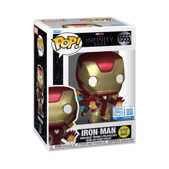 Funko Pop! Marvel: The Infinity Saga - Iron Man con Rayos, Brilla en la oscuridad