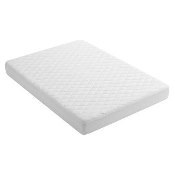 Cubrecolchón Acolchado Reversible TEX HOME Cama 150 cm Blanco