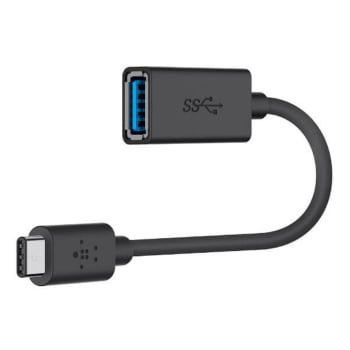 Cable Belkin USB 3.0, USBC a USBA - Negro