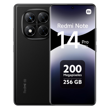 Móvil Xiaomi Redmi Note 14Pro 5G 256GB + 8GB RAM – Negro