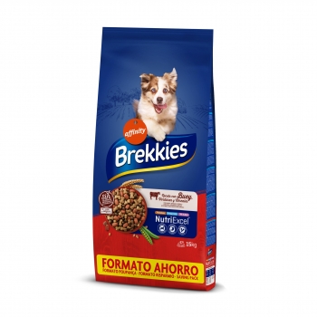 Pienso de buey para perros Brekkies Mix Excel 15 Kg.