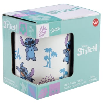 Taza Cerámica 325 ml STOR Stitch Leaves Pattern