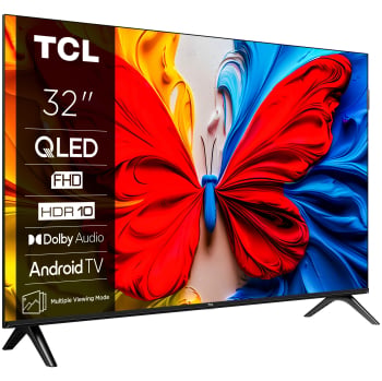 Smart TV TCL 32S5KX1 32" (81,28 cm), QLED, Full HD, 60 Hz, IPQ 2.0, Smart TV, Quantum Dot, Android TV