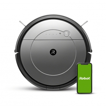 Robot Aspirador y Friegasuelos Irobot Roomba Combo R113840, Autonomía 110 minutos - Plata