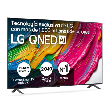 TV LG 86QNED80A6A  86″ (218,44 cm), QNED, 4K UHD, 60 Hz, Smart TV, HDR, 100% Volumen de Color, Dolby Digital Plus