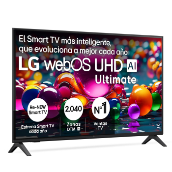 Smart TV LED 43" (109,22 cm) LG 43UA75006LA con IA, 4K UHD, 60 Hz, HDR, Dolby Digital Plus, AI Acoustic Tuning100% Volumen de Color