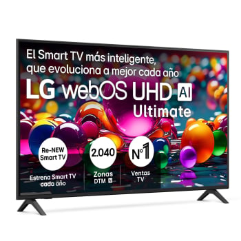 Smart TV LED 55" (139,7 cm) LG 55UA75006LA con IA, 4K UHD, 60 Hz, HDR, 100% Volumen de Color, Dolby Digital Plus