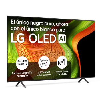 TV LG OLED65B56LA 65" (165,1 cm), OLED, 4K UHD, 120 Hz, Smart TV, HDR, 100% Fidelidad de Color, Dolby ATMOS