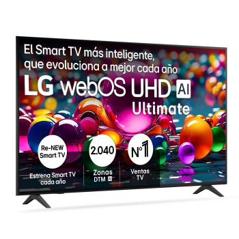 Smart TV LED 65" (165,1 cm) LG 65UA75006LA con IA, 4K UHD, 60 Hz, HDR, 100% Volumen de Color, Dolby Digital Plus