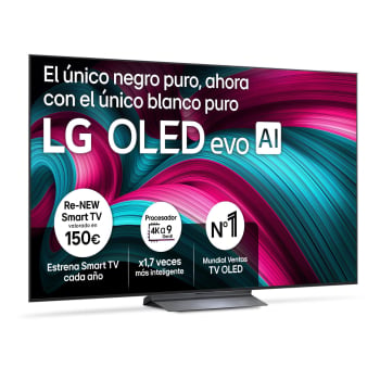 Smart TV OLED 65" (165,1 cm) LG 65C54LA con IA, 4K UHD, 144 Hz, Procesador Inteligente a9 AI Processor