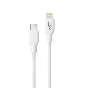 Cable de Carga Myway Tipo USB C - Lightning, 20W, 1m - Blanco