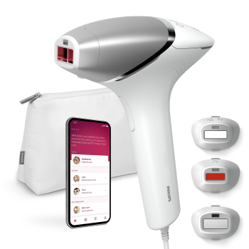 Depiladora Philips Lumea IPL Serie 8000 SenseIQ 450000 Disparos Plata Blanco