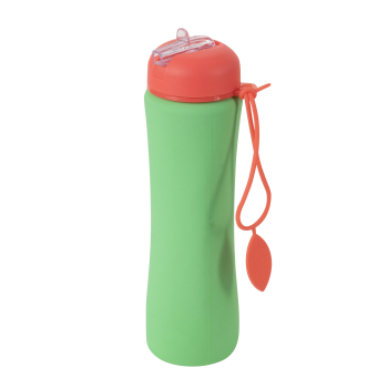 Botella Plegable de Silicona 600 ml - Kiwi