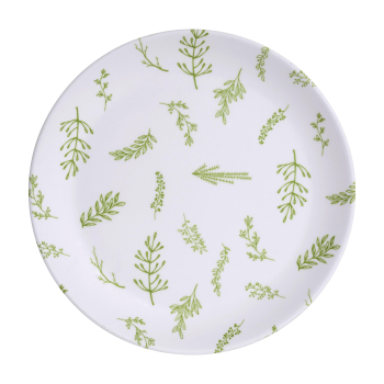 Plato Postre de Melamina 20x1,7 cm TABERSEO Rosemary