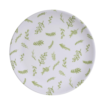 Plato Llano de Melamina 25x2 cm TABERSEO Rosemary