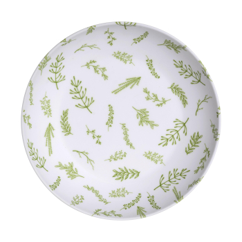 Plato Hondo de Melamina 20x4 cm TABERSEO Rosemary