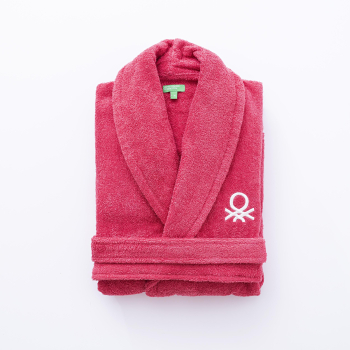 Albornoz de Baño de Adulto L/XL BENETTON Rosa