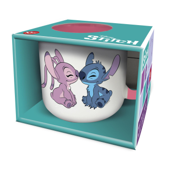 Taza de Cerámica 40 cl Disney Stitch & Angel