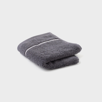 Toalla Tocador Rizo de Algodón 50x30 cm TEX HOME Palace Premiun Gris