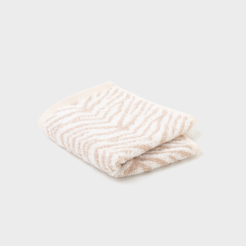 Toalla de Tocador de Algodón 30x50 cm TEX HOME Zebra Beige