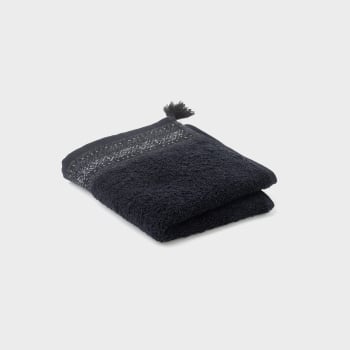 Toalla de Tocador 30x50 cm TEX HOME Yucatan Negro