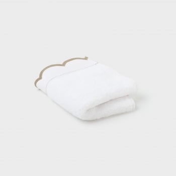 Toalla de Tocador de Algodón 30x50 cm TEX HOME Kate Blanco