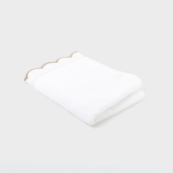 Toalla de Lavabo de Algodón 50x90 cm TEX HOME Kate Blanco
