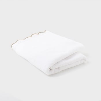 Toalla de Baño de Algodón 100x150 cm TEX HOME Kate Blanco