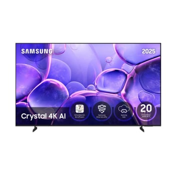 Smart TV LED 85" (215,9 cm) Samsung TU85U8005FU, 4K UHD, 50 Hz, HDR, Crystal Processor 4K, OTS Lite, Q-Symphony, Color Booster