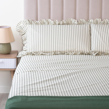 Juego de Sábanas 4 Piezas Cama 150 cm TEX HOME Wester Verde