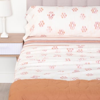 Juego de Sábanas 3 Piezas de Algodón Cama 105 cm TEX HOME Fancy Lucia