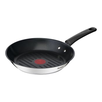 Sartén Parrilla Tefal Duetto+, Antiadherente, de Acero Inoxidable, Apto Inducción, 26 cm