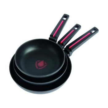 Set 3 Sartenes SANPIETRO Tech, Antiadherente, de Aluminio,  Apto Inducción, 20-22-26 cm