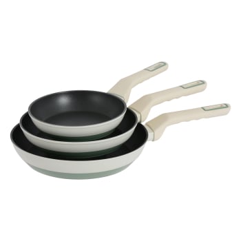 Set 3 Sartenes SANPIETRO Magistral, Antiadherente, de Aluminio,  Apto Inducción, 18-22-26 cm