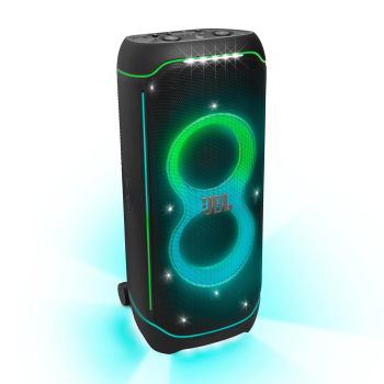 Altavoz de gran potencia – JBL PartyBox Ultimate, 1100W, Espectáculo luces, Bluetooth, WiFi, Asa y ruedas, Negro