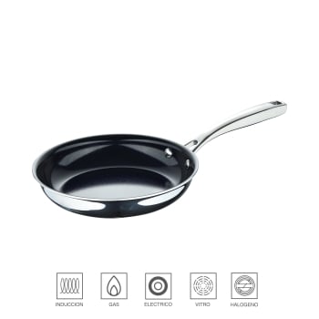Sartén MASTERPRO Legacy, de Acero Inoxidable, Apto Inducción, 20 cm