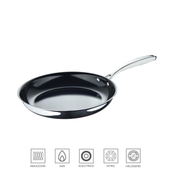 Sartén MASTERPRO Legacy, de Acero Inoxidable, Apto Inducción, 28 cm