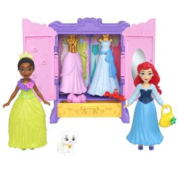 Disney Princesas Armario Real, Muñecas y Accesorios +3 años