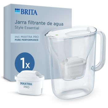 Pack Jarra de agua 2,4L con filtro BRITA Style Essential 1  Filtro