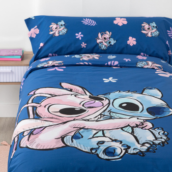 Funda Nórdica 2 Piezas Cama 90 cm Stich DISNEY Azul