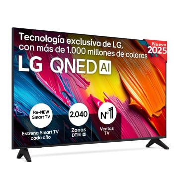 TV LG 55QNED70A6A 55" (139,7 cm), QNED, 4K UHD, 60 Hz, Smart TV, Procesador Inteligente a7 AI Processor 4K Gen8, Dolby Digital Plus