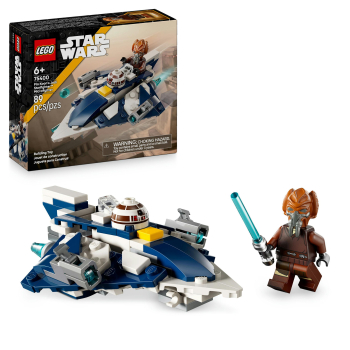 LEGO Star Wars Caza Estelar Jedi de Plo Koon Microfighter, Juego de construcción +6 años - 75400