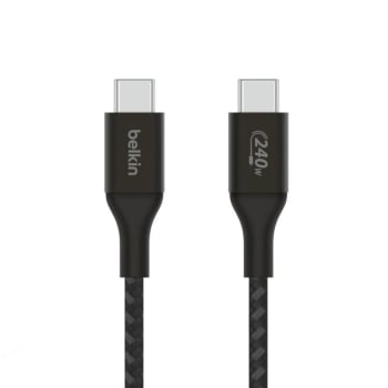 Cable Belkin USBC a USBC, 240W, 2m - Negro
