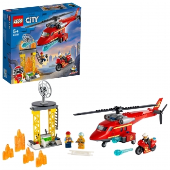 LEGO City - Helicóptero de Rescate de Bomberos + 5 años