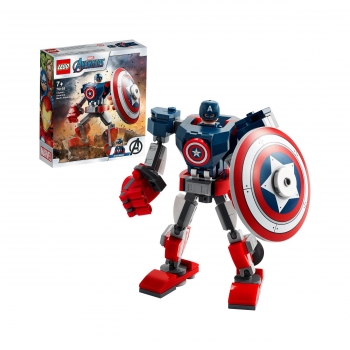 LEGO Marvel Vengadores - Armadura Robótica del Capitán América + 7 años - 76168