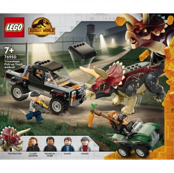 LEGO Jurassic World - Emboscada en Furgoneta del Triceratops a partir de 7 años - 76950